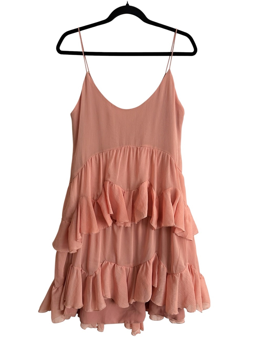 ZARA ZW Collection Short Ruffle Mini Dress Romantic Coquette Fairycore Tiered M